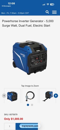 Powerhorse inverter generator - inverter,
